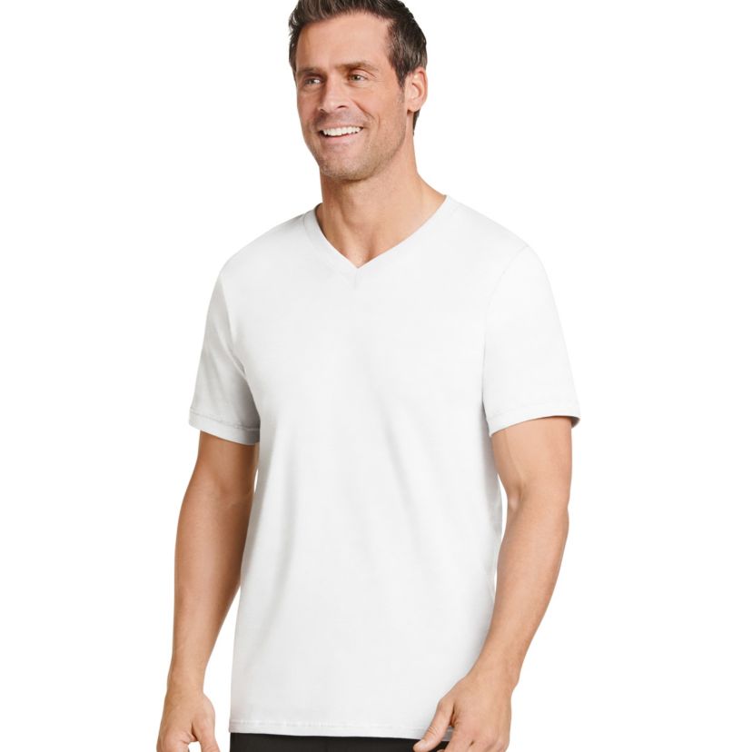 Big & Tall Tag-Free V-Neck T-shirt 2 -Pack