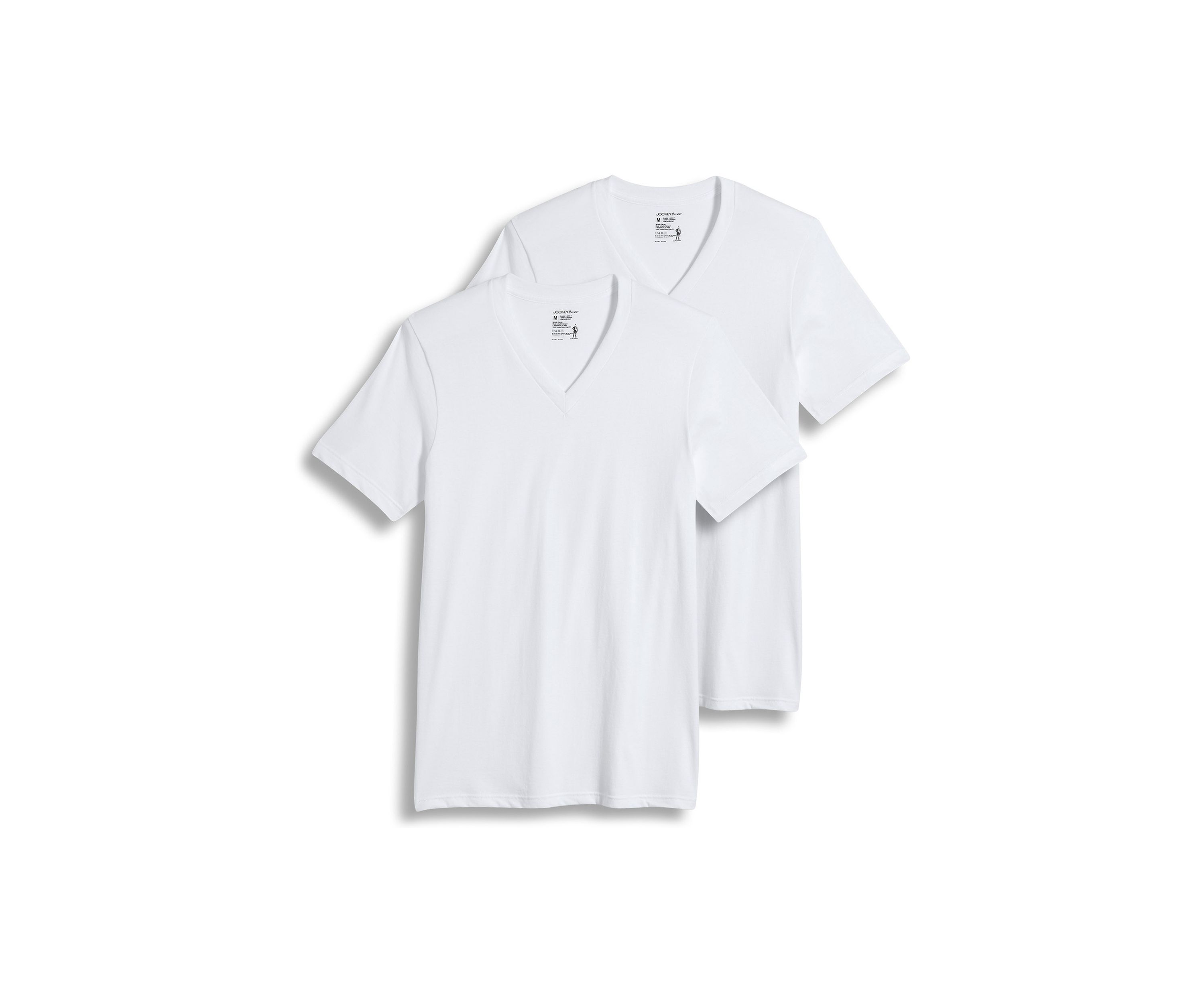Big & Tall Tag-Free V-Neck T-shirt 2 -Pack