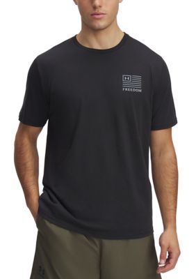 Under Armour Big & Tall Men's Freedom Left Chest T-Shirt, Black, 3XL
