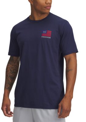 Under Armour Big & Tall Men's Freedom Left Chest T-Shirt, Navy Blue, 2XL Tall