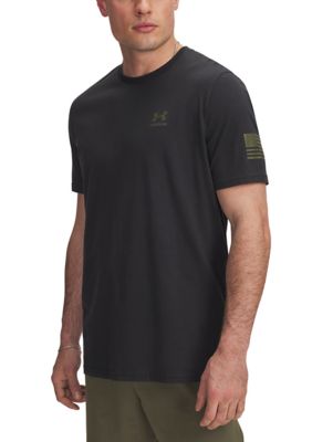 Under Armour Men's Freedom Flag T-Shirt, Black, 3XL