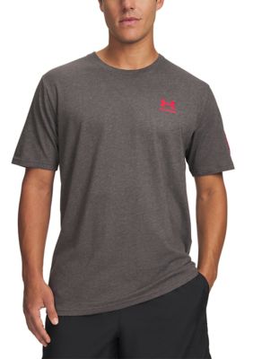 Under Armour Men's Freedom Flag T-Shirt, Gray, 2XL