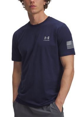 Under Armour Men's Freedom Flag T-Shirt, Navy Blue, 2XL