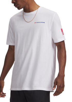 Under Armour Big & Tall Men's Freedom Banner T-Shirt, White, 3XL Tall