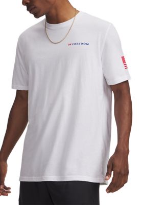 Under Armour Men's Freedom Banner T-Shirt, White, 3XL