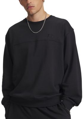 Under Armour Big & Tall Men's Rival Crewneck, Black, 3XL