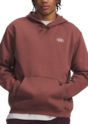 Under Armour Big & Tall Men's Rival Fleece Hoodie, Brown, 3XL Tall