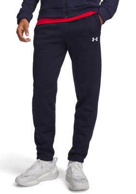 Under Armour Big & Tall Men's Armour Fleece Twist Pants, Blue, 2XL Tall