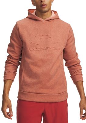 Under Armour Big & Tall Men's Armour Fleece® Twist Emboss Hoodie, Pink, 3XL Tall