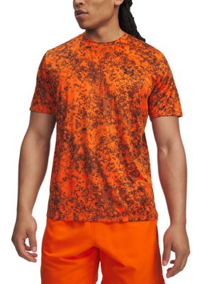 Under Armour Men's Tech Printed T-Shirt, Orange, Medium