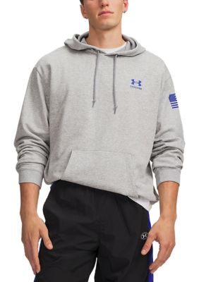 Under Armour Men's Freedom Flag Hoodie, Gray, Small