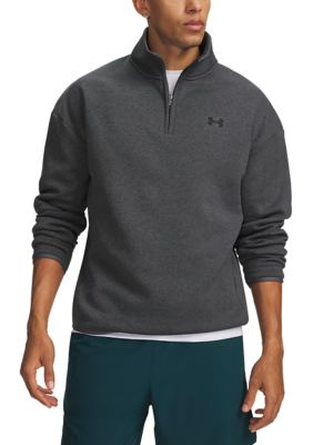 Under Armour Big & Tall Men's Armour Fleece® Twist 1/4 Zip, Gray, 2XL Tall