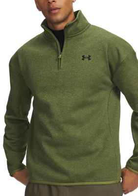 Under Armour Big & Tall Men's Armour Fleece® Twist 1/4 Zip, Green, 2XL Tall