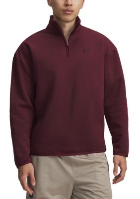 Under Armour Big & Tall Men's Armour Fleece® Twist 1/4 Zip, Red, 2XL Tall