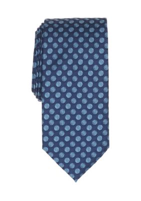 Collection by Michael Strahan Men's Hertford Polka Dot Tie, Navy Blue