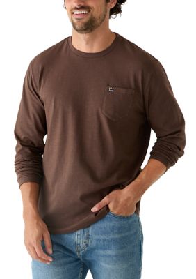 Crown & Ivy Men's Long Sleeve Slub Cotton Shirt