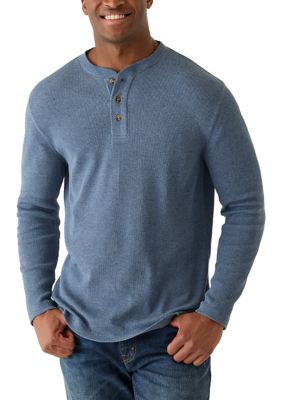 Saddlebred Men's Long Sleeve Thermal Henley Shirt