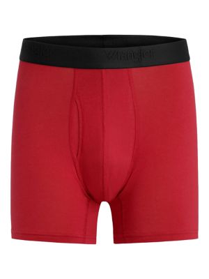 Wrangler Men's 6 Pack Cotton Stretch Boxer Briefs, Grey, 2XL