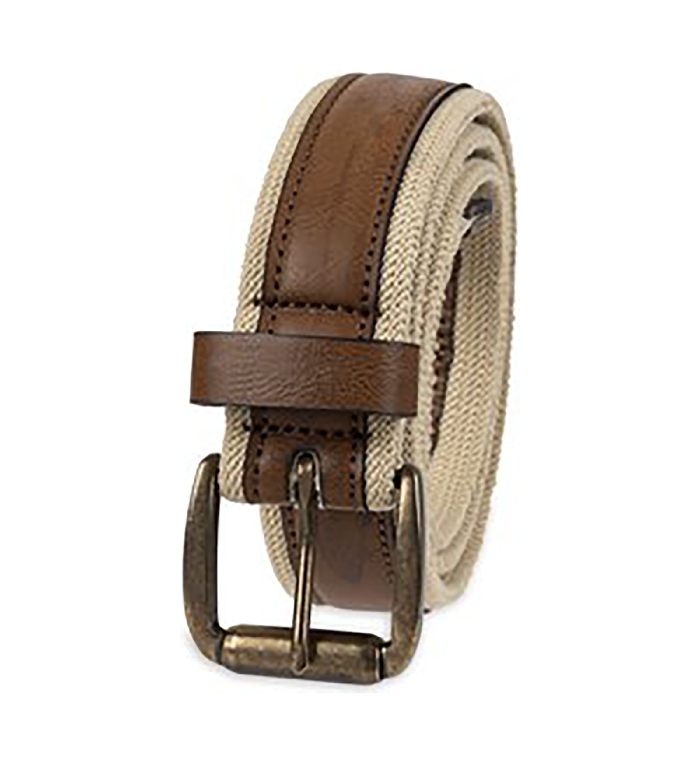 Leather Stripe Belt 