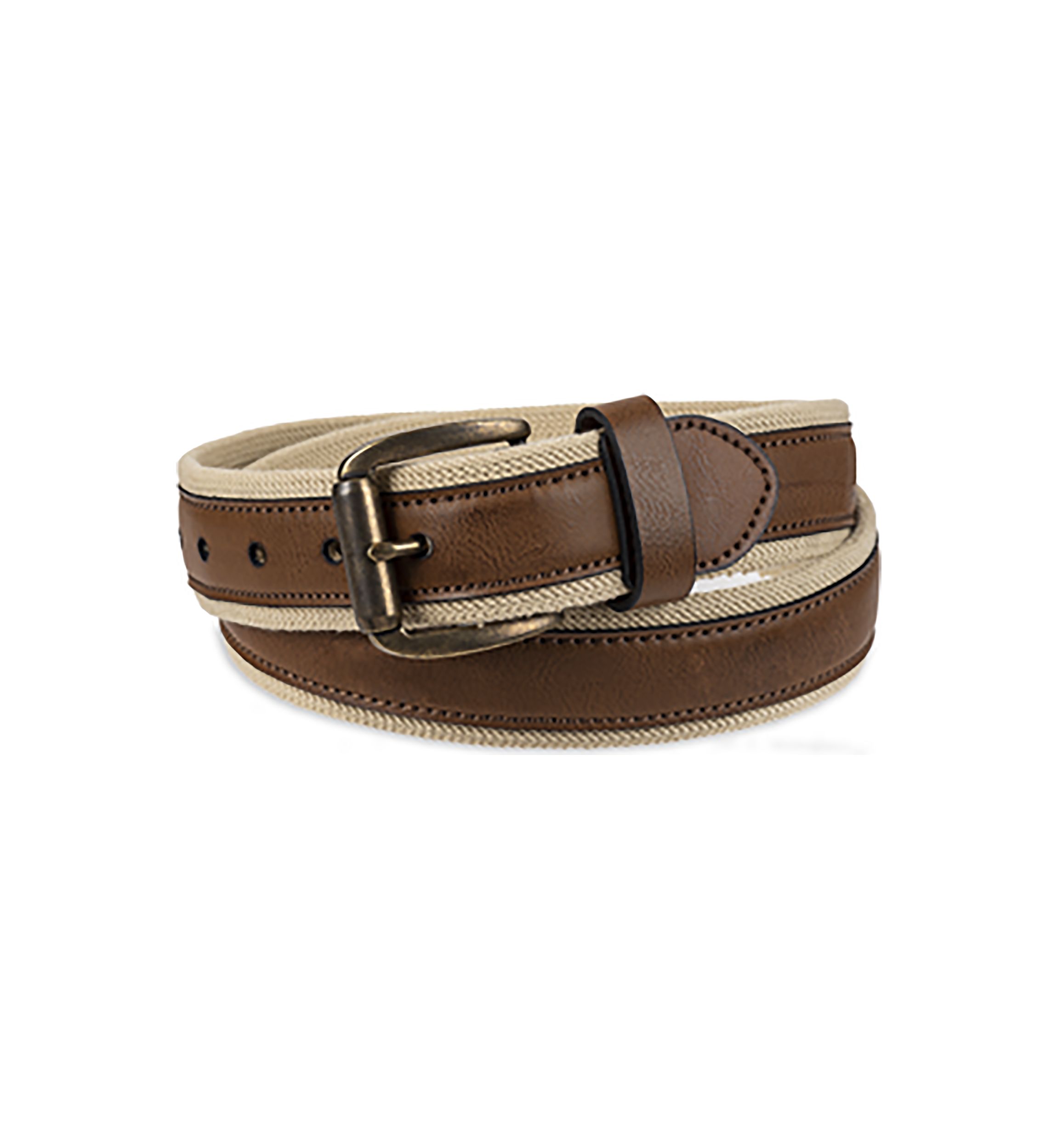 Leather Stripe Belt 