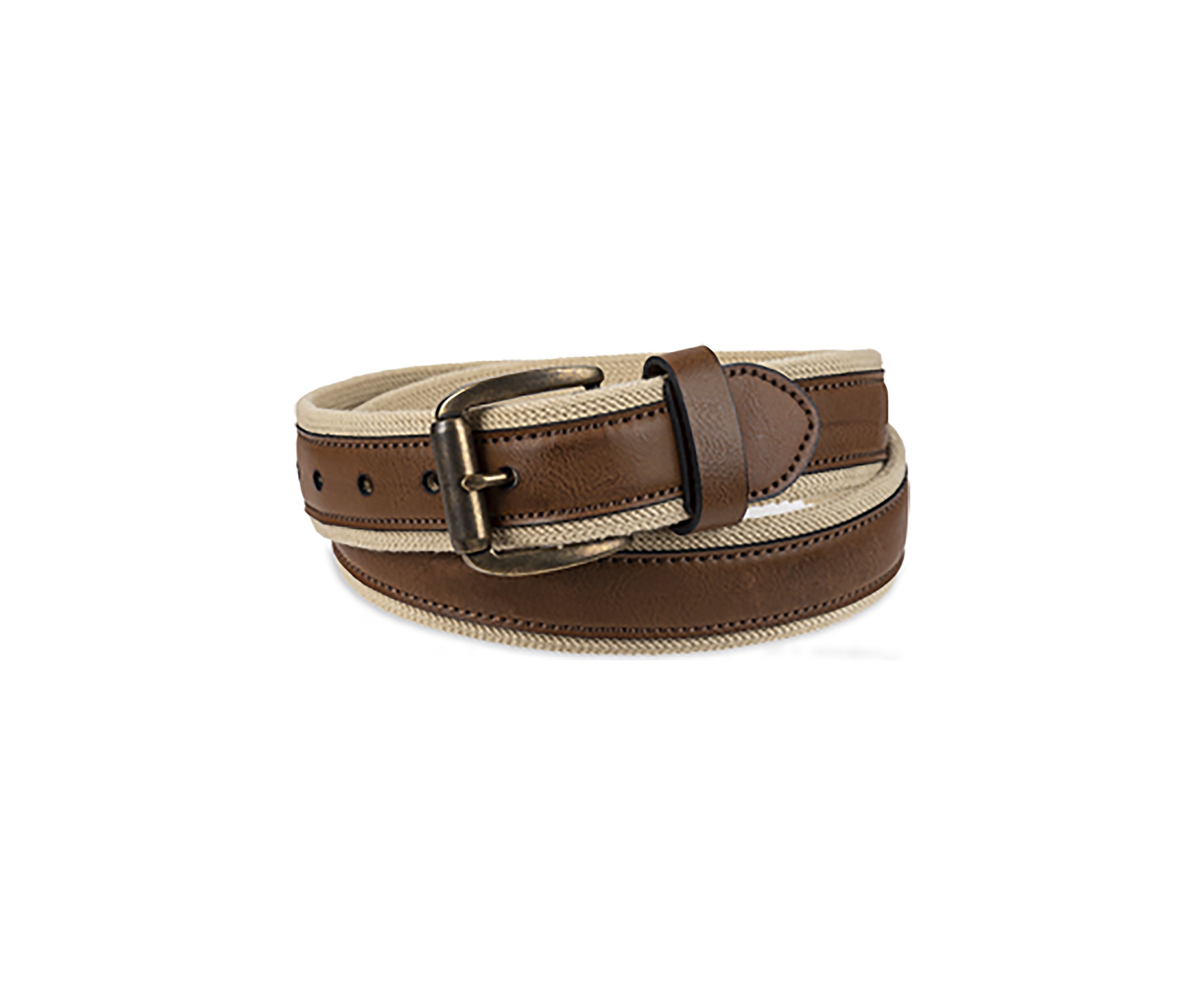 Leather Stripe Belt 
