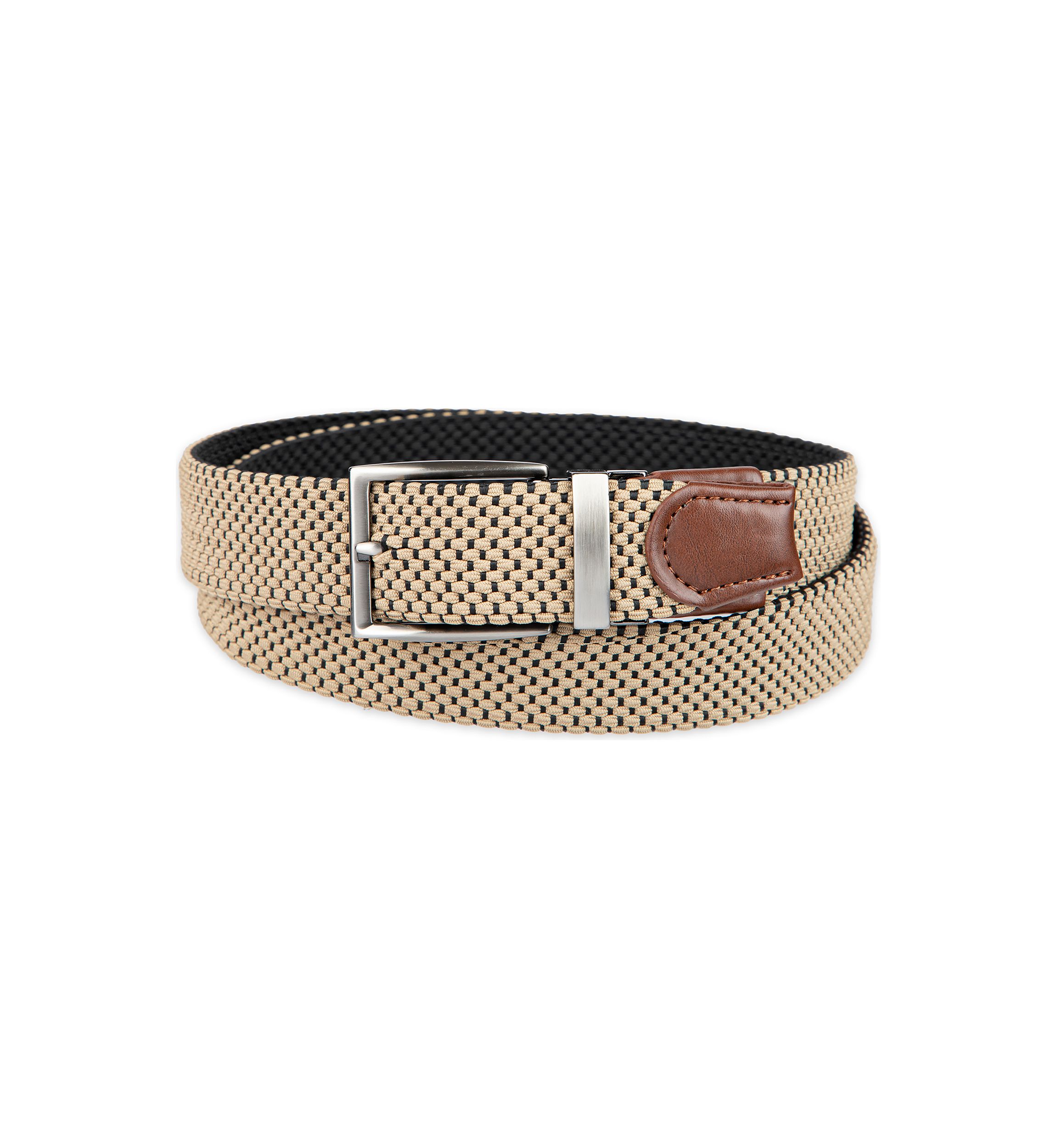 Stretch Reversible Fabric Web Belt