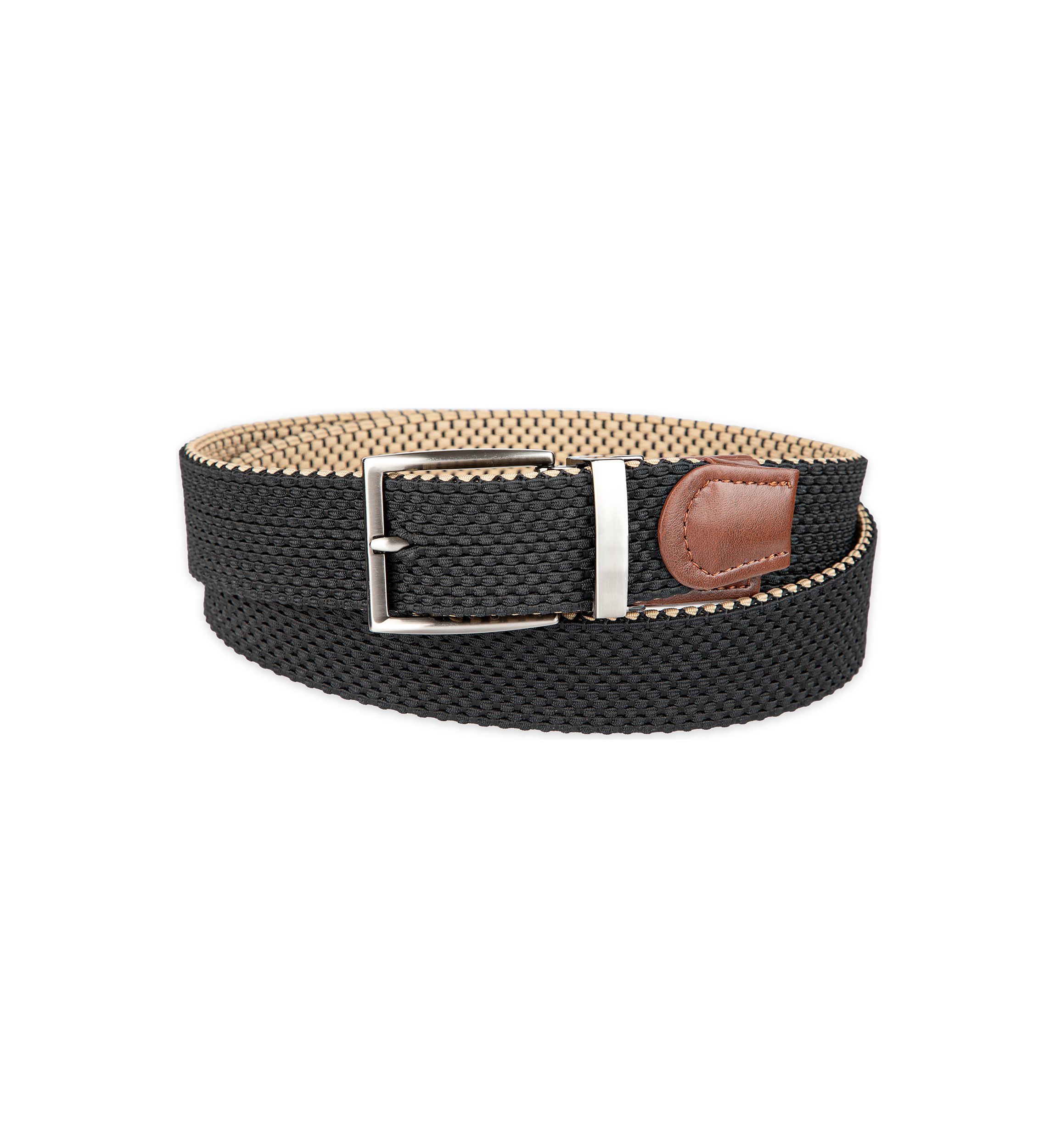 Stretch Reversible Fabric Web Belt