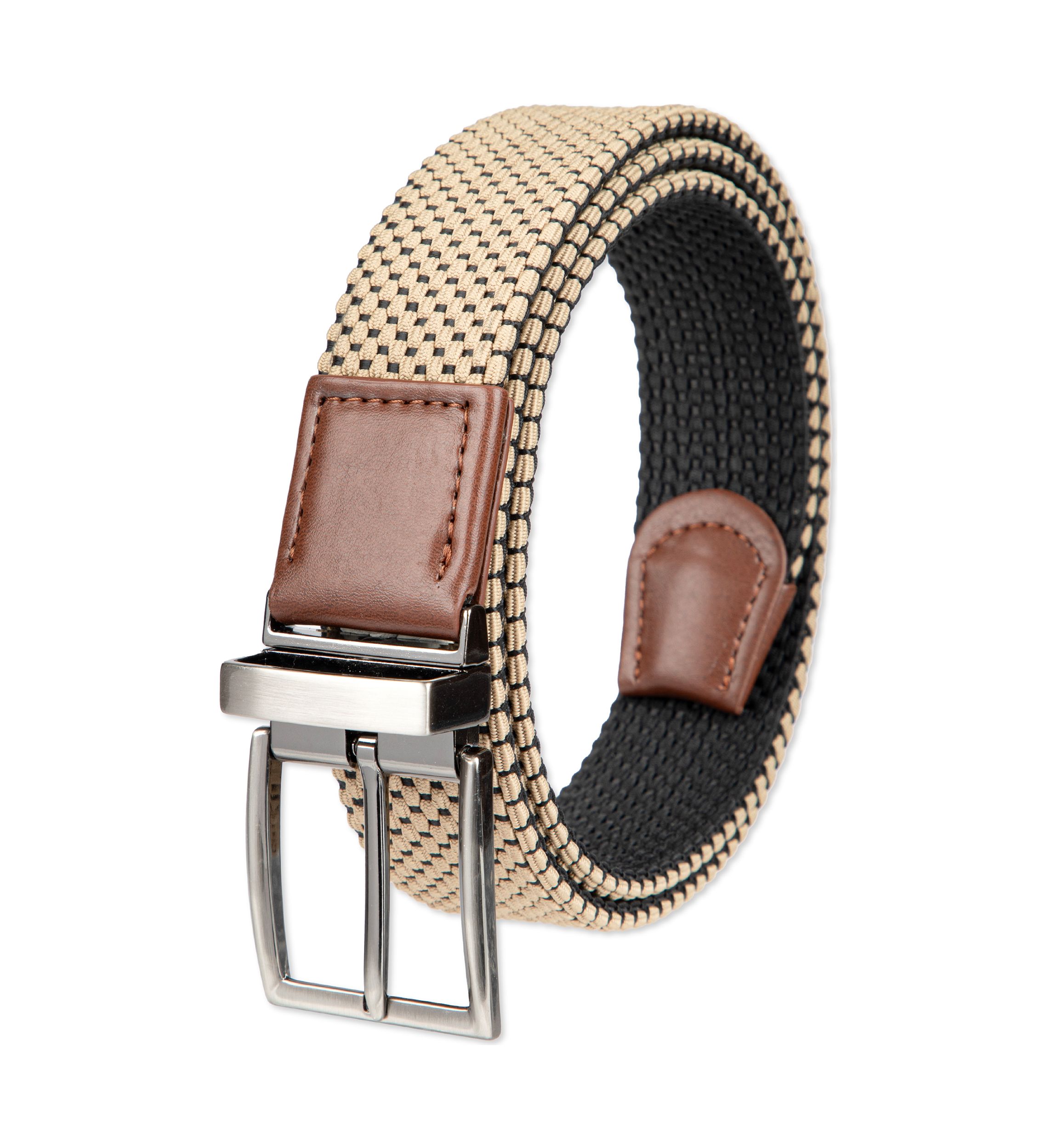 Stretch Reversible Fabric Web Belt