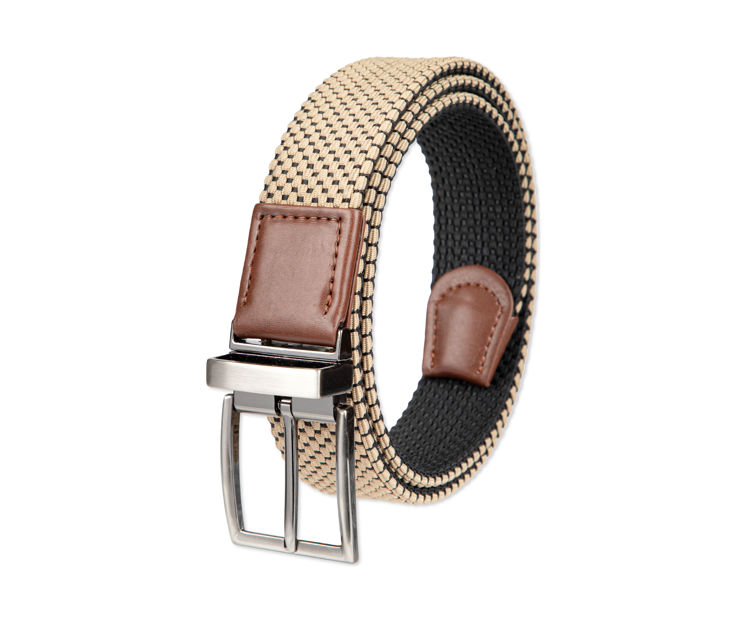 Stretch Reversible Fabric Web Belt