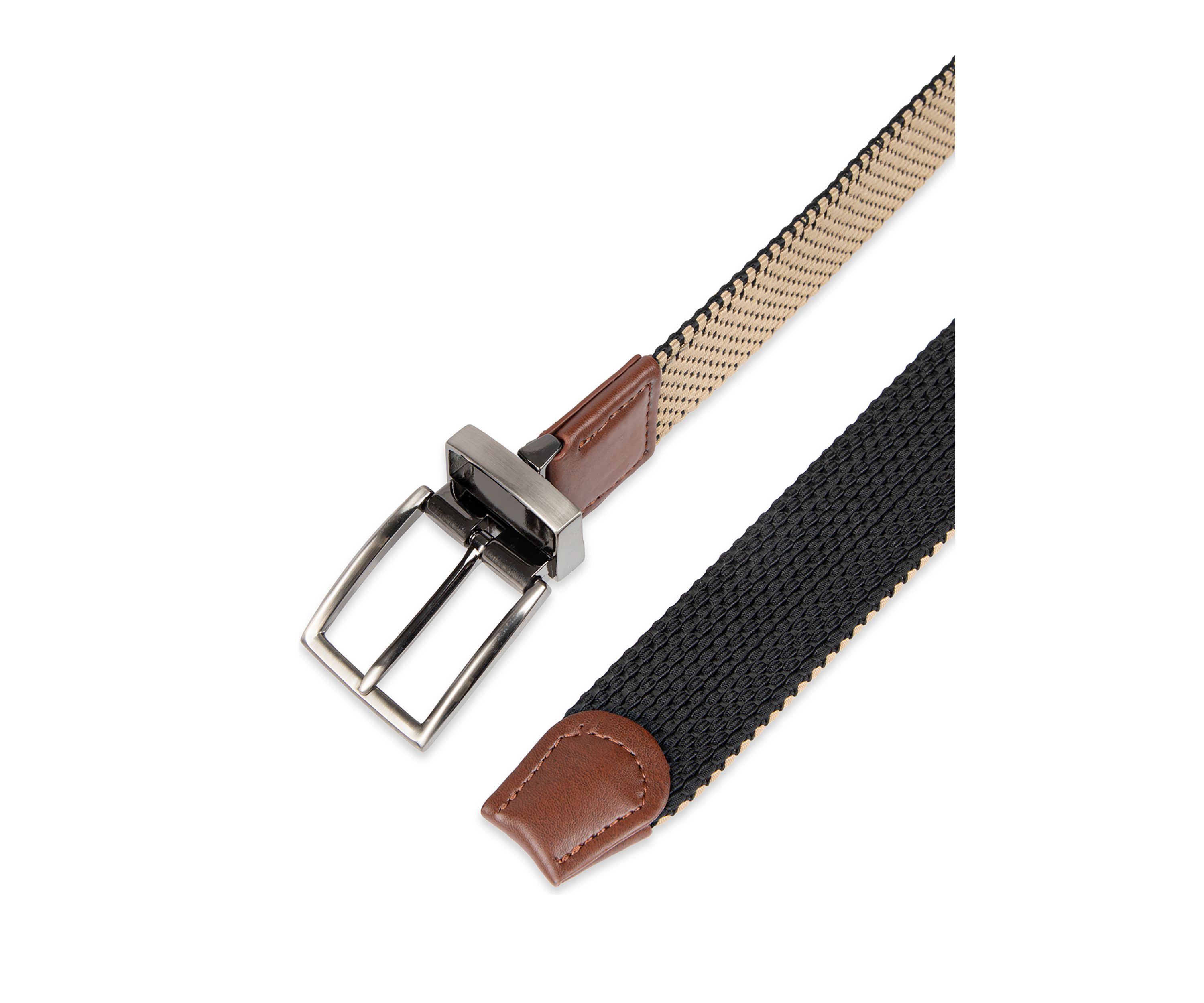 Stretch Reversible Fabric Web Belt