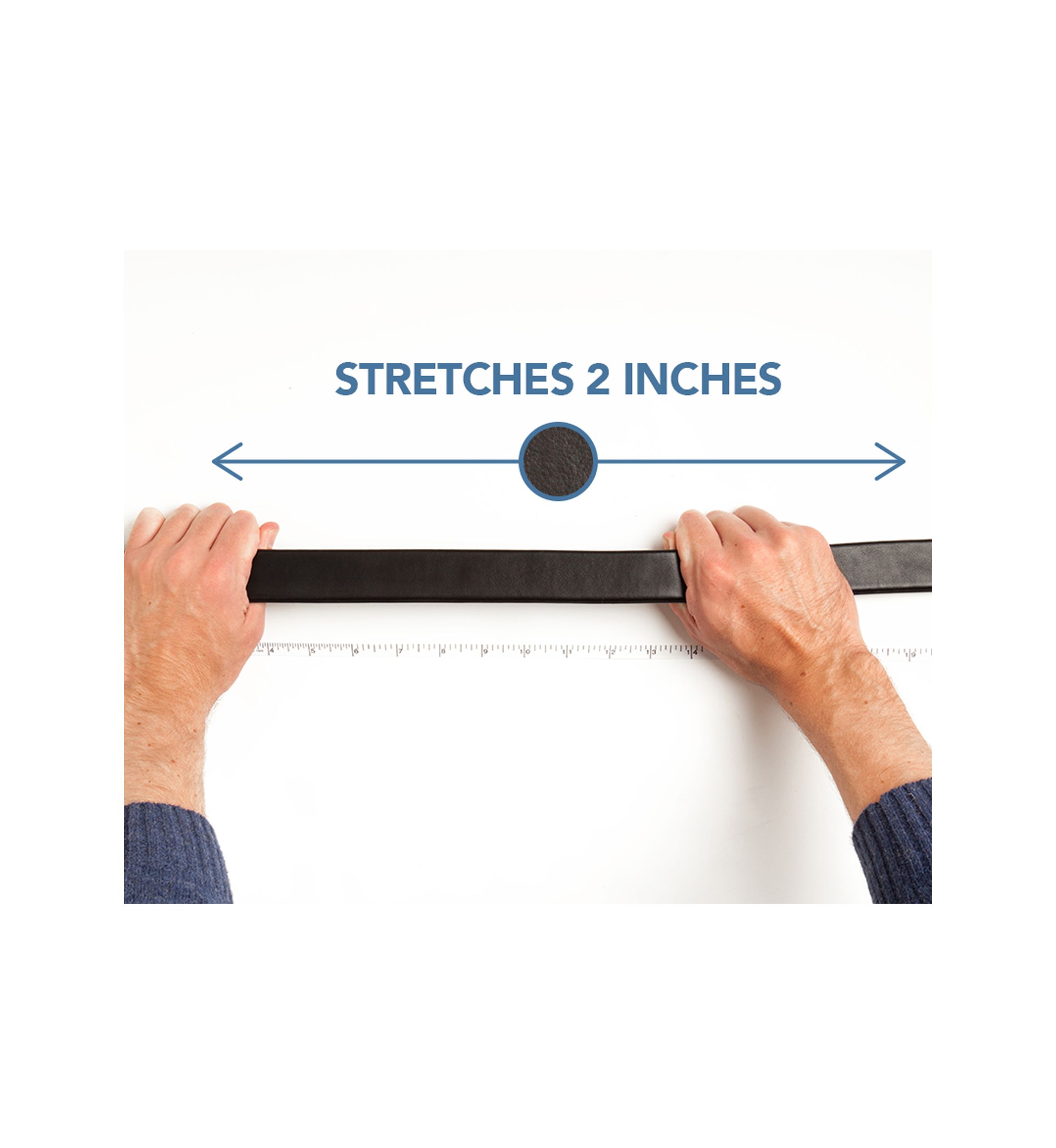 Big & Tall Stretch Reverse Mens Leather Belt