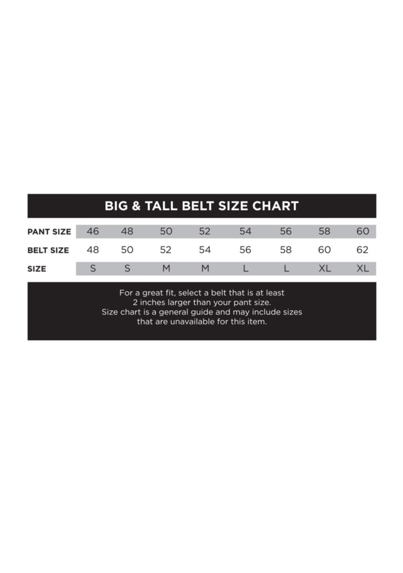Big & Tall Stretch Reverse Mens Leather Belt