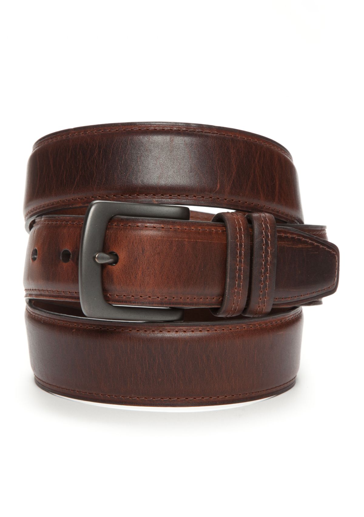 Big & Tall Dropped Edge With Crease Casual Belt