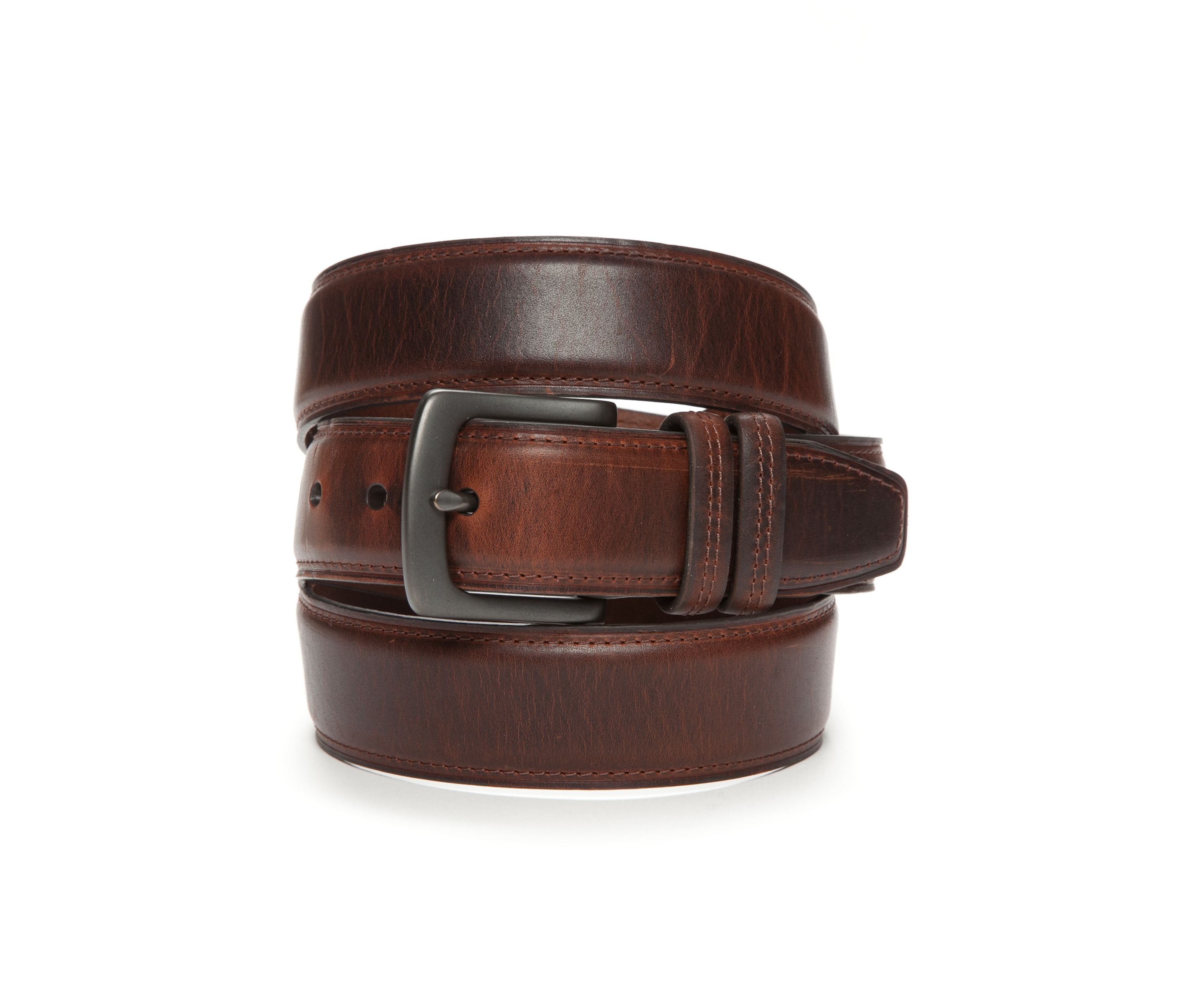 Big & Tall Dropped Edge With Crease Casual Belt