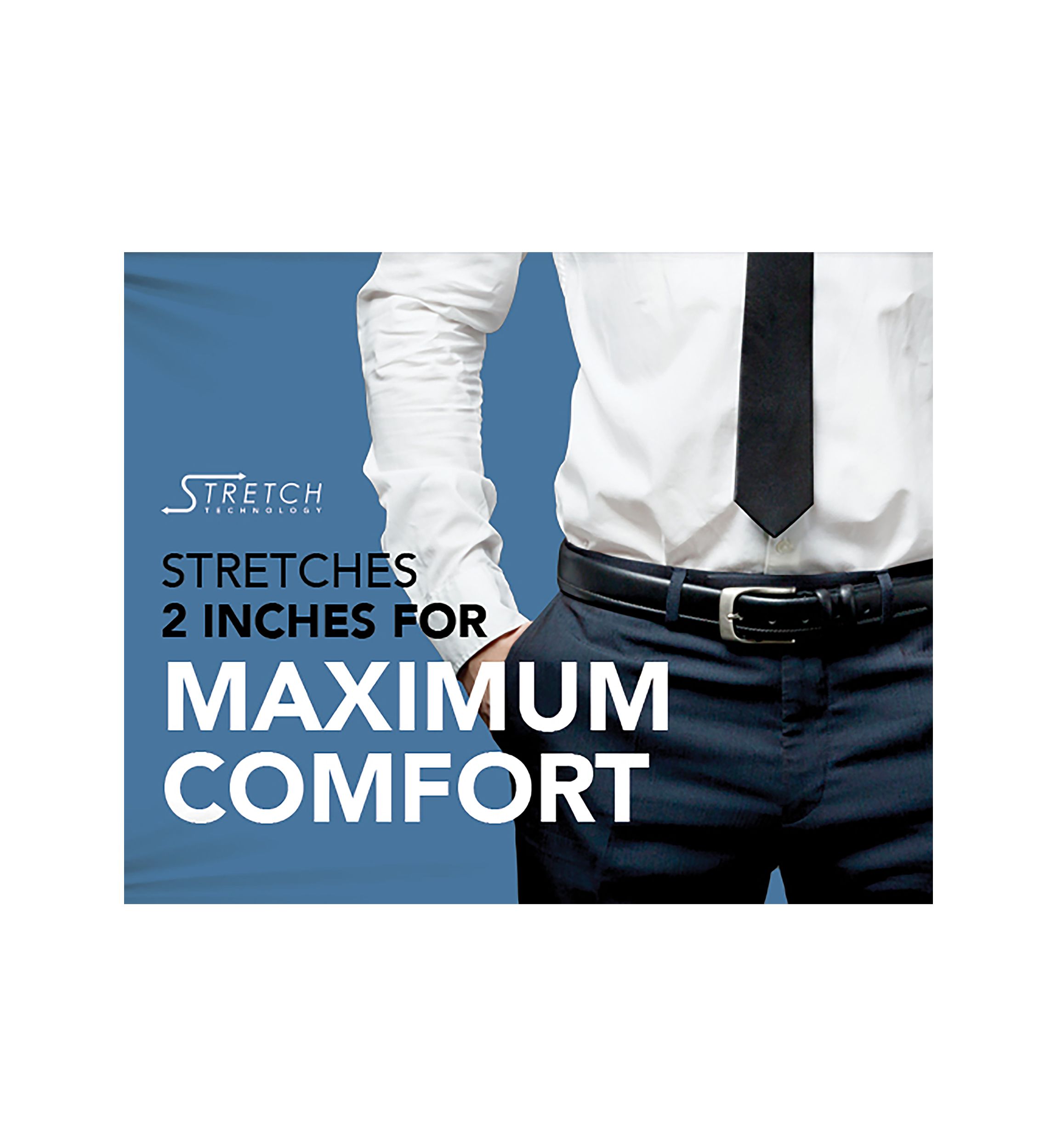 Big & Tall Stretch Reverse Mens Leather Belt