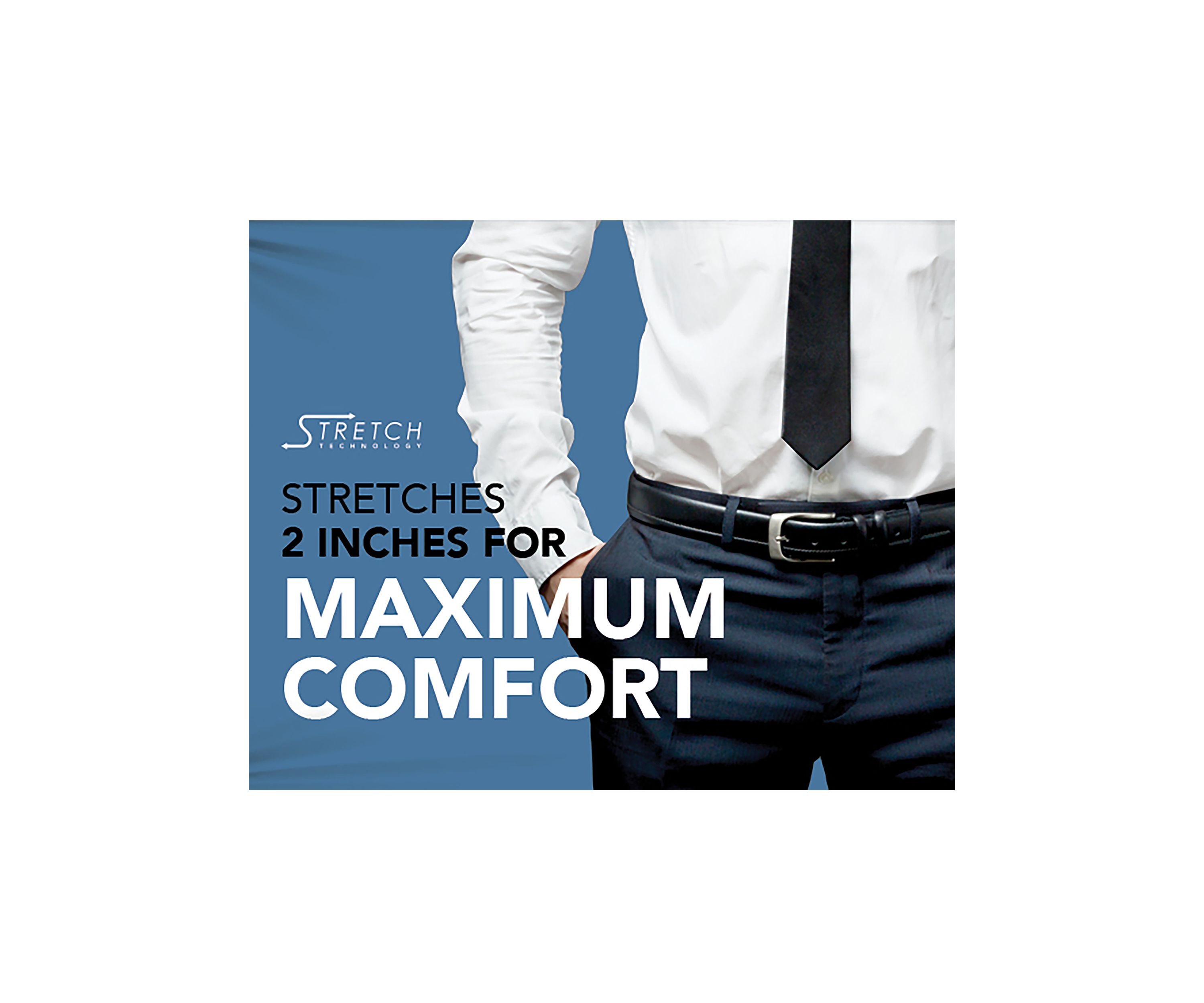 Big & Tall Stretch Reverse Mens Leather Belt