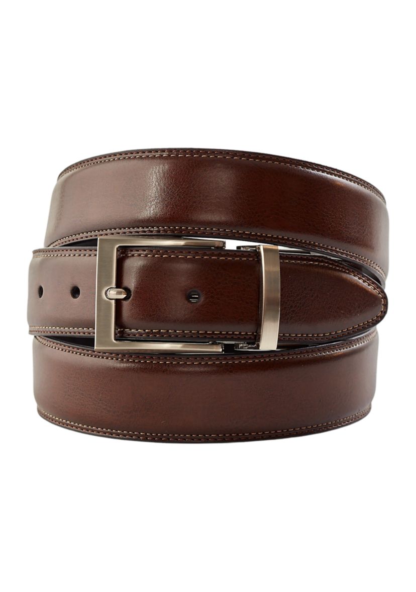 Big & Tall Tan/Black Reversible Belt 