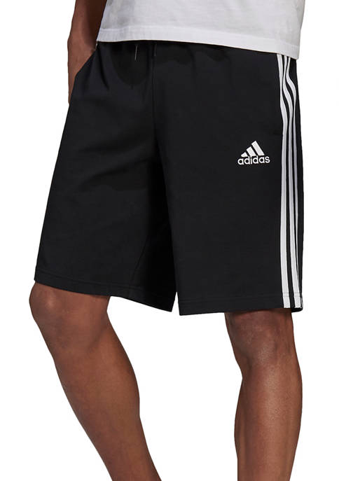 adidas Basic 3 Stripe Black Shorts