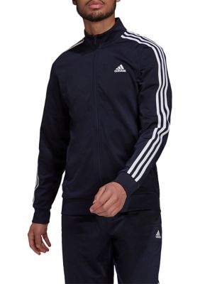 Adidas Essential 3-Stripe Logo Hoodie & Joggers Sweatpants Outfit