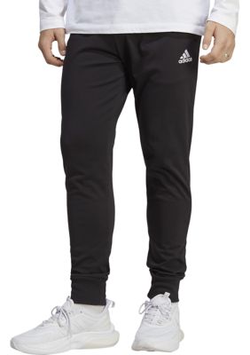 ADIDAS Sweatpants Men's SMALL Black White Stripes W/Pockets Polyester  Tracksuit