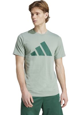 Three Stripe Logo Front Graphic T-Shirt