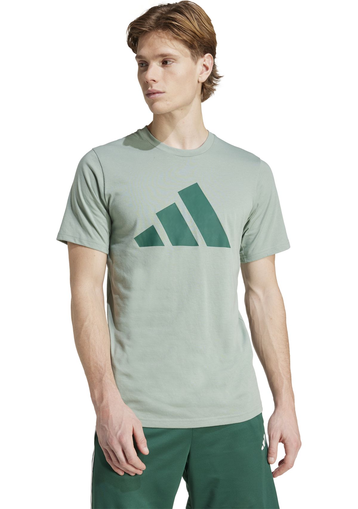 Three Stripe Logo Front Graphic T-Shirt