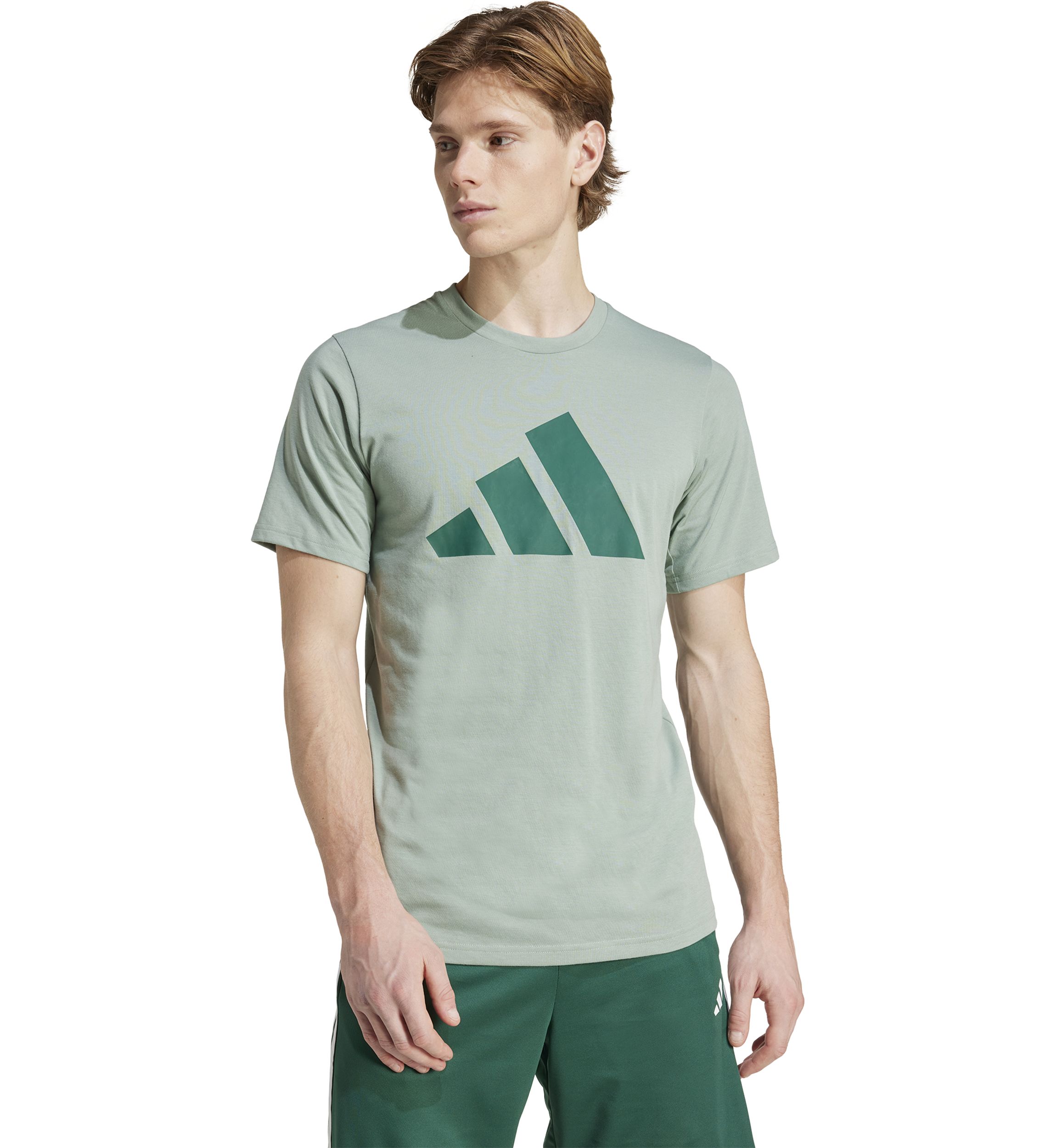 Three Stripe Logo Front Graphic T-Shirt