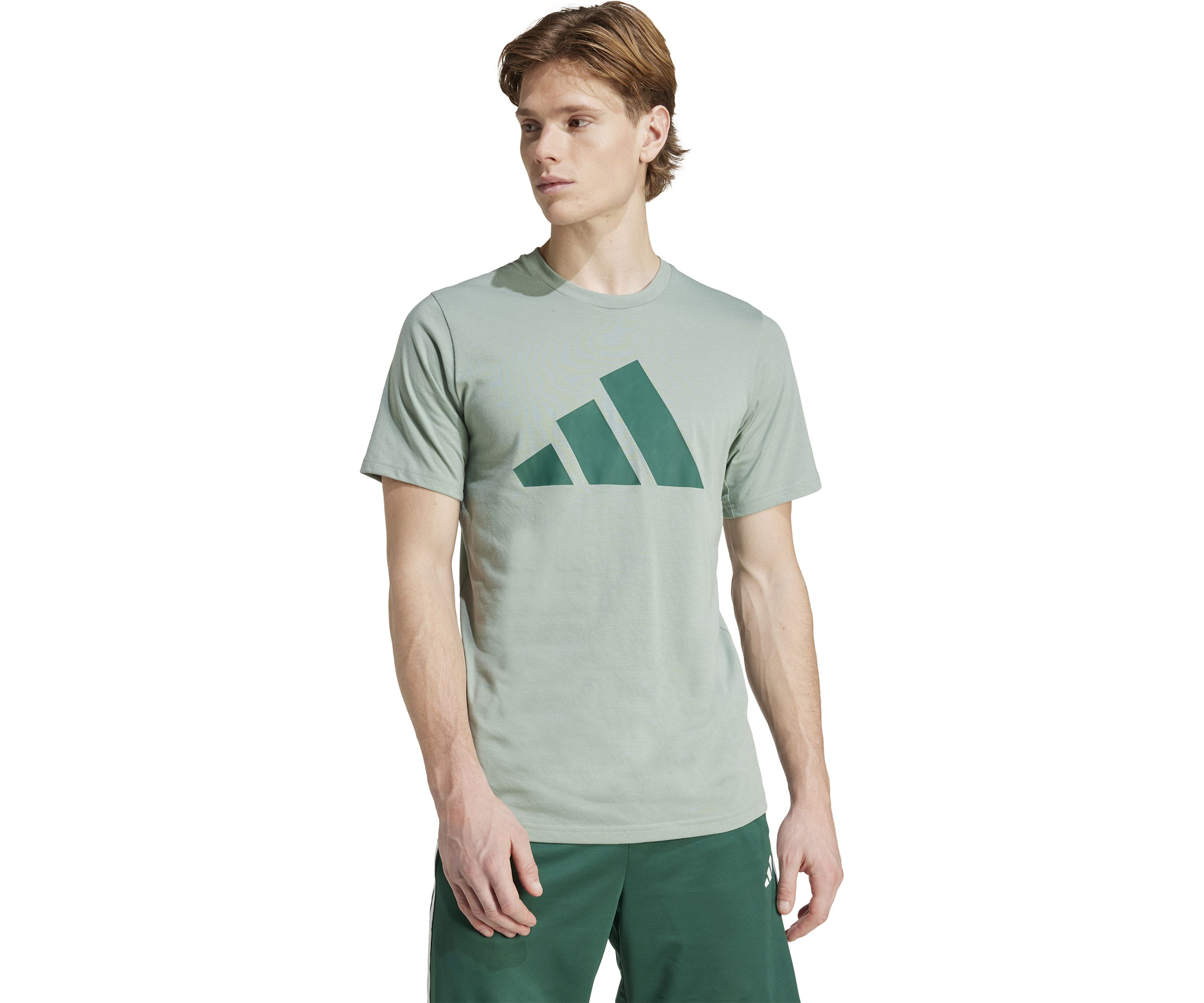 Three Stripe Logo Front Graphic T-Shirt