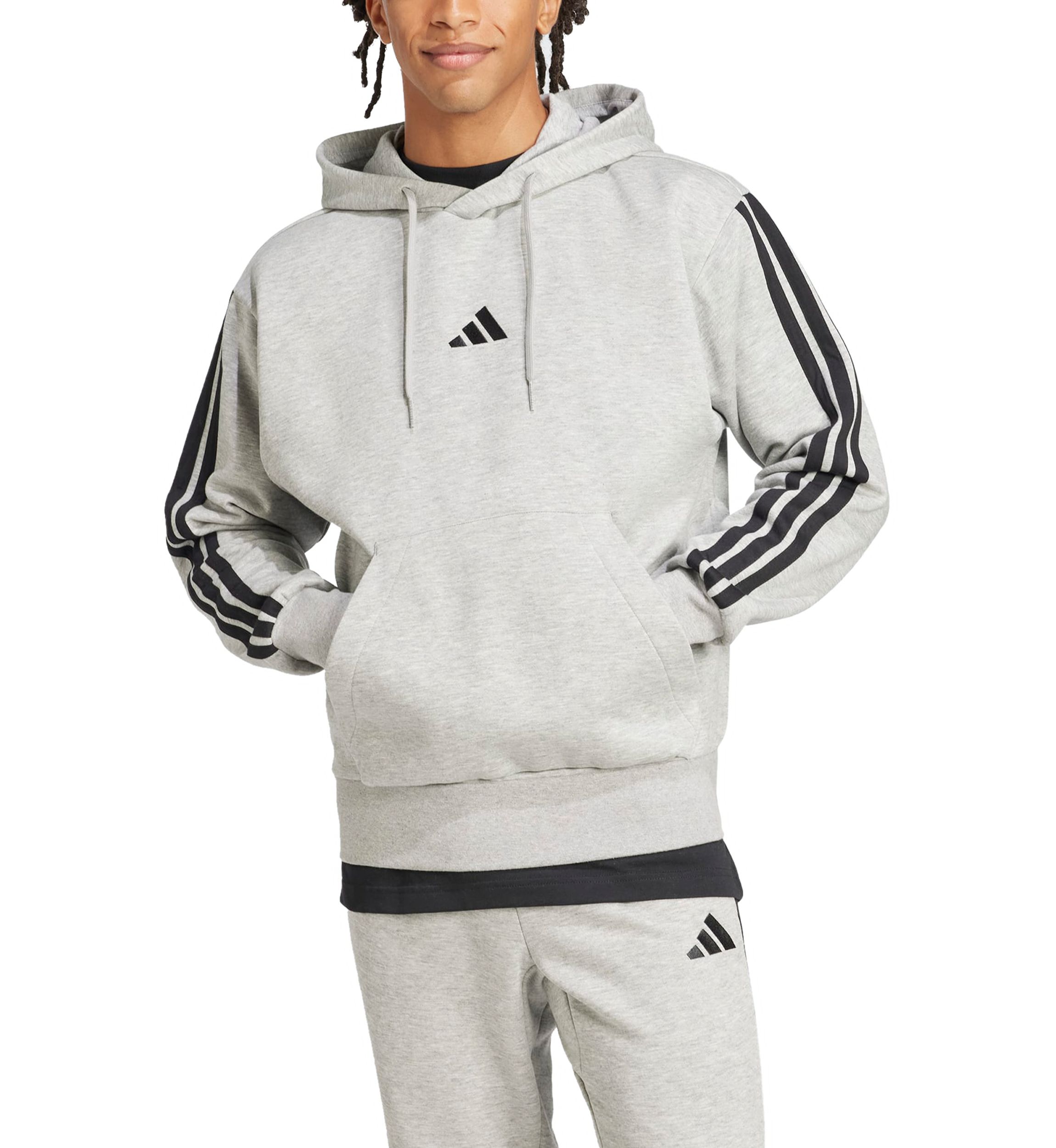 Essentials 3-Stripes Fleece Hoodie