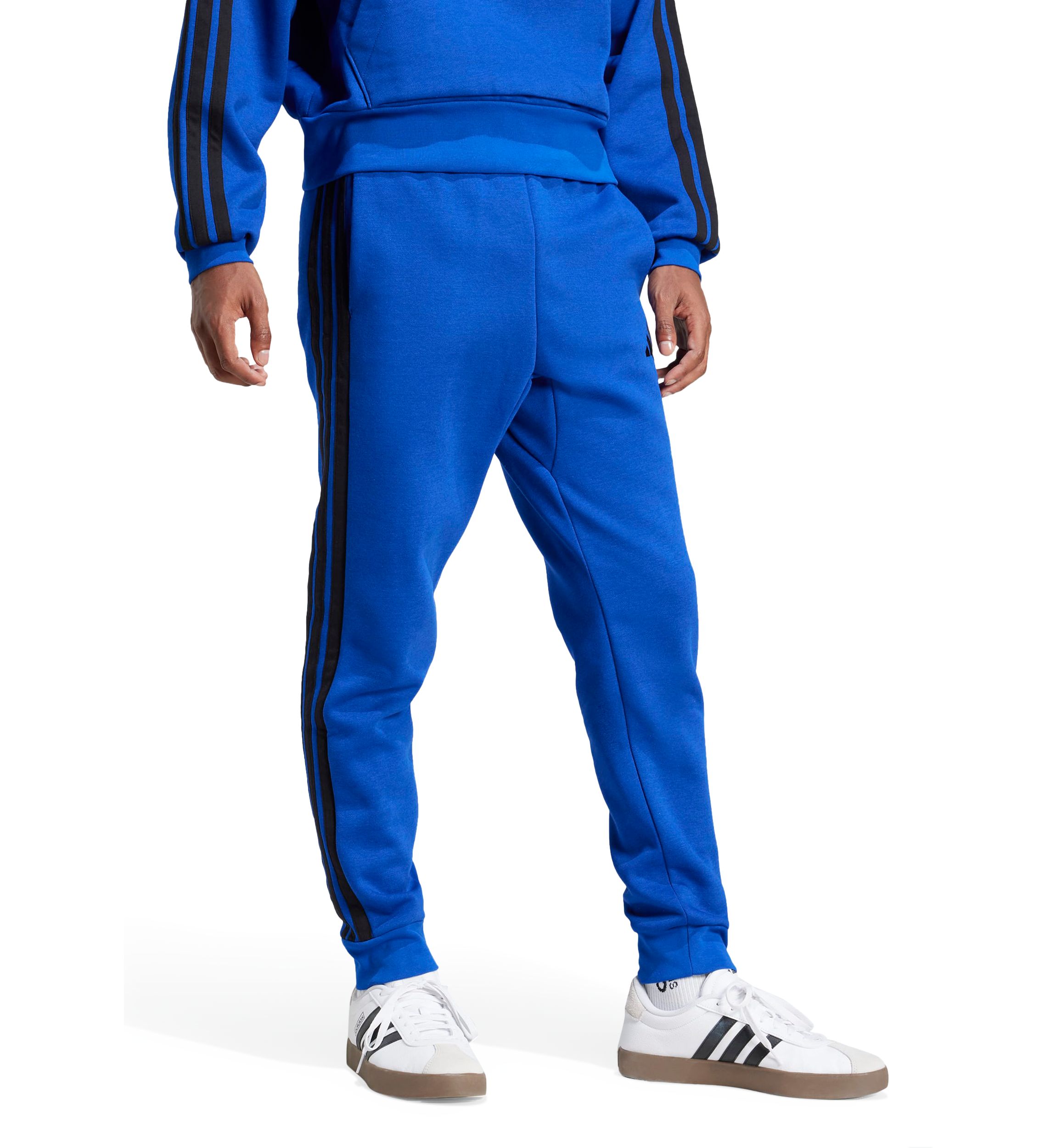 Essentials 3-Stripes Open Hem Fleece Pants