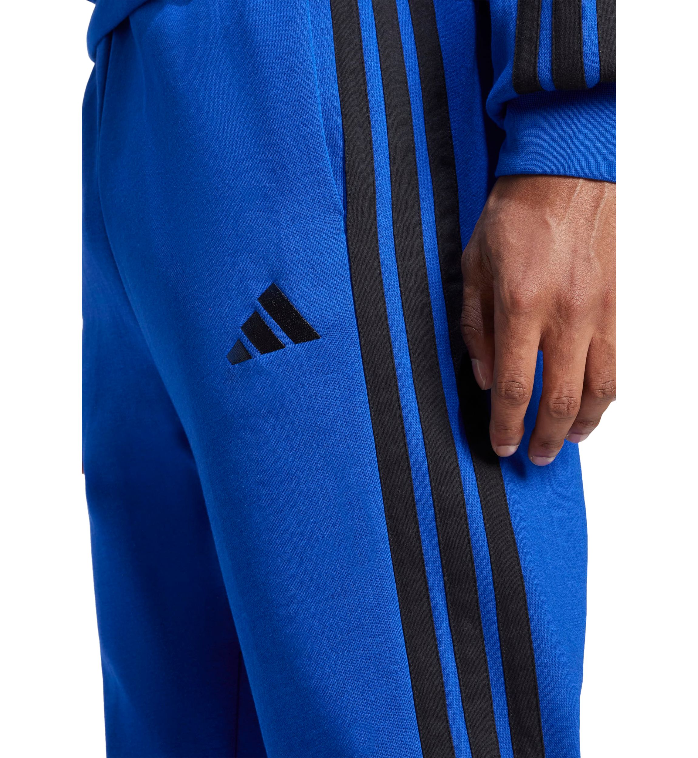 Essentials 3-Stripes Open Hem Fleece Pants