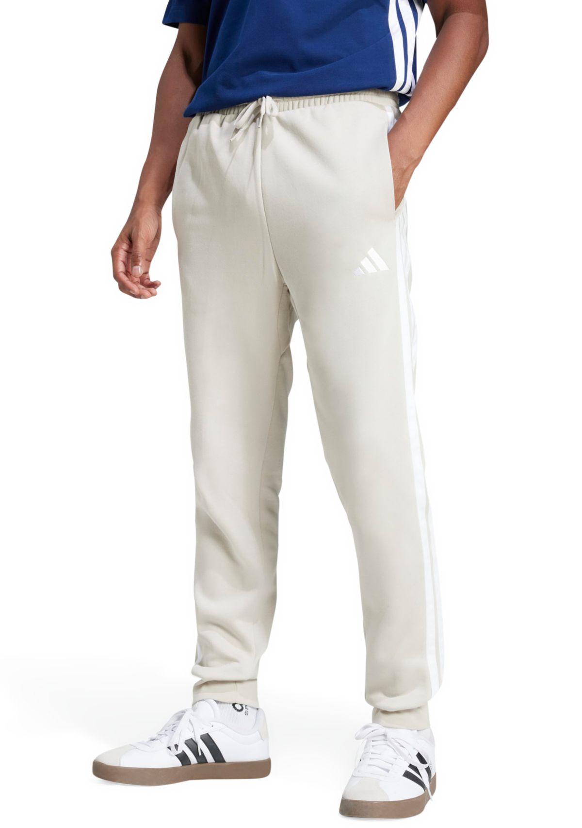 Essentials 3-Stripes Open Hem Fleece Pants