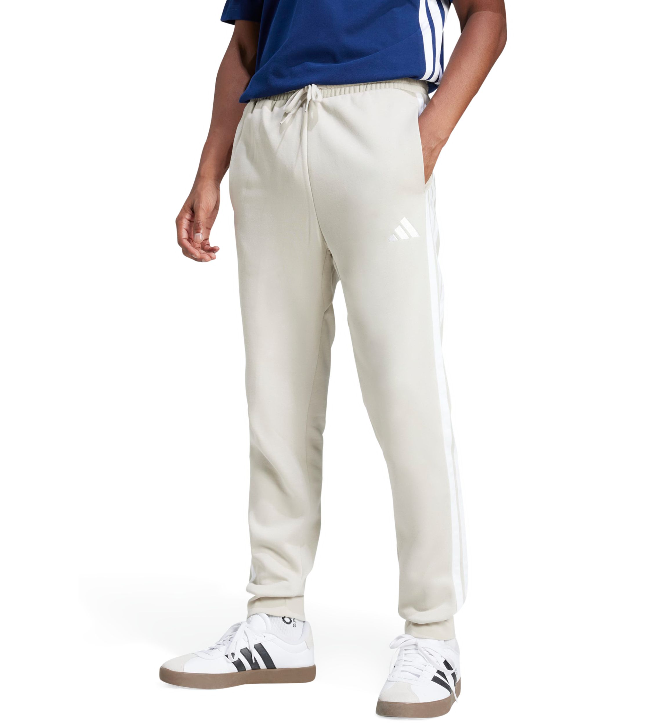 Essentials 3-Stripes Open Hem Fleece Pants