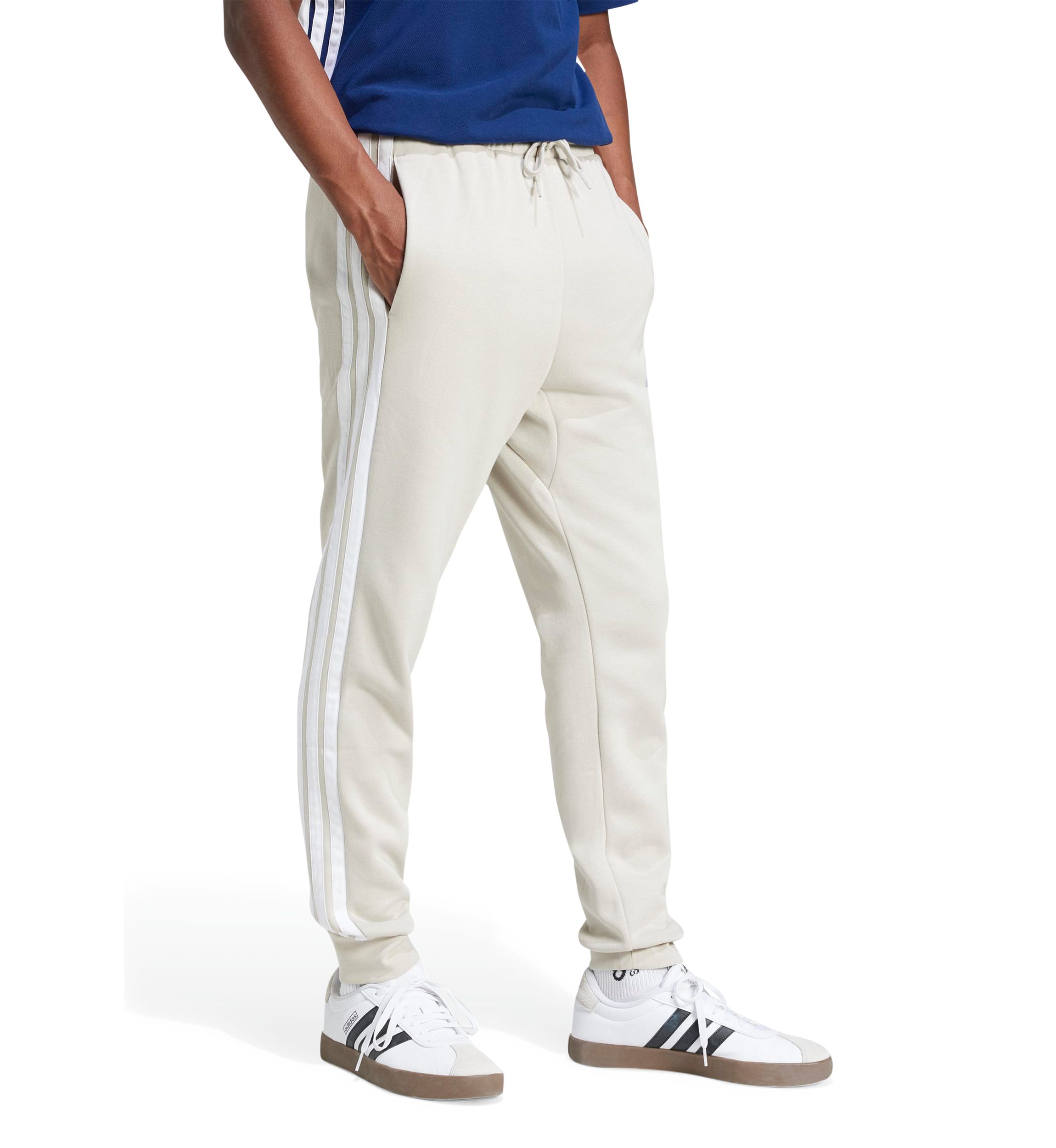Essentials 3-Stripes Open Hem Fleece Pants
